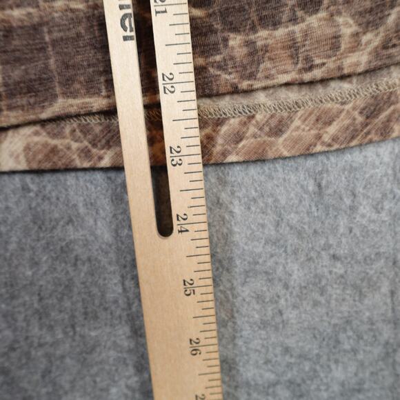 MaxMara Sweater Womens S/M? Wool Blend Faux Wrap Knit Animal Print Surplice - Picture 7 of 8